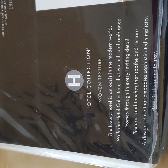 Hotel Collection Woven Texture King Bedskirt White - Picture 2 of 8